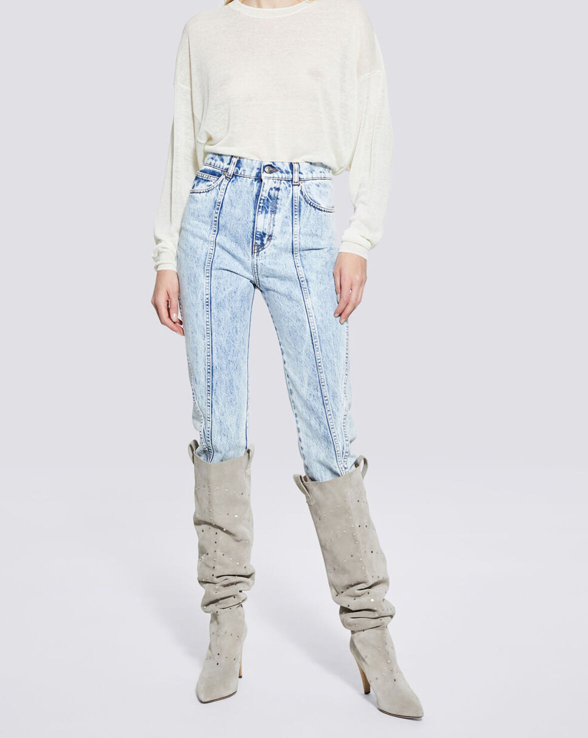 EUGENIE RELAXED CREW NECK SWEATER image number null